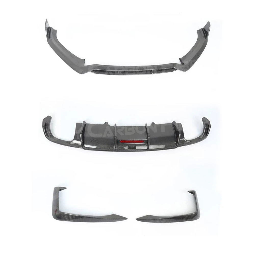 Передний задний бампер из углеродного волокна диффузор спойлер противотуманная