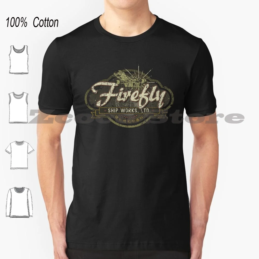 Firefly Ship Works Ltd. 2459 100% хлопок Мужская и женская мягкая модная футболка 03 K64 Big Damn Heroes