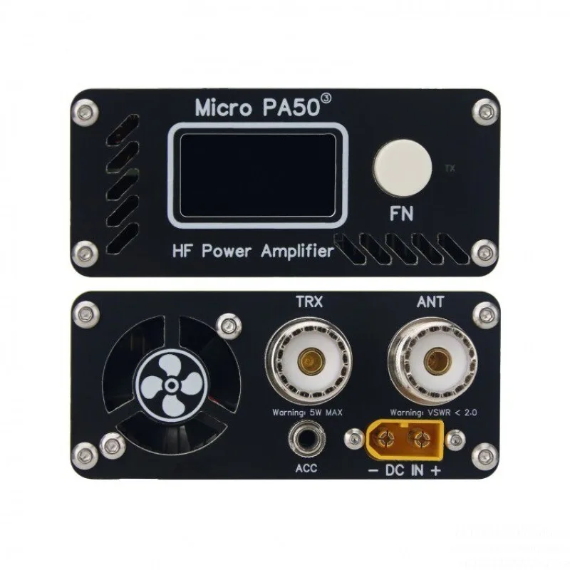 Фото Микроусилитель 3rd PA50-3 PA50+ (PA50 Plus) 50 Вт 3.5-28.5 МГц с 1.3-дюймовым OLED-дисплеем, интеллектуальный коротковолновый КВ-усилитель мощности, измеритель КСВ, фильтр LPF №2
