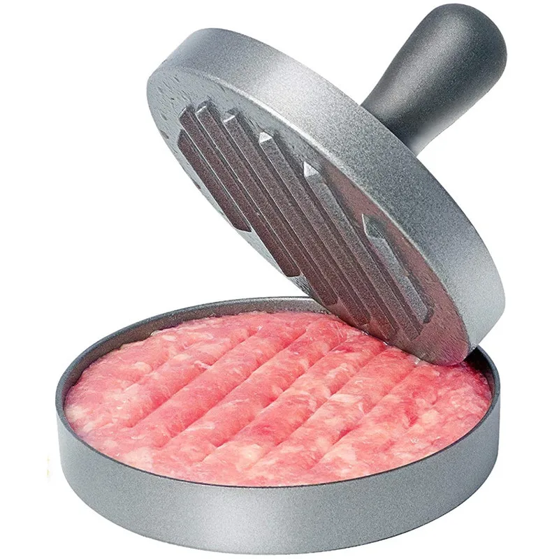

1 set of high quality round hamburger mold aluminum alloy hamburger meat beef BBQ burger meat press kitchen food mold