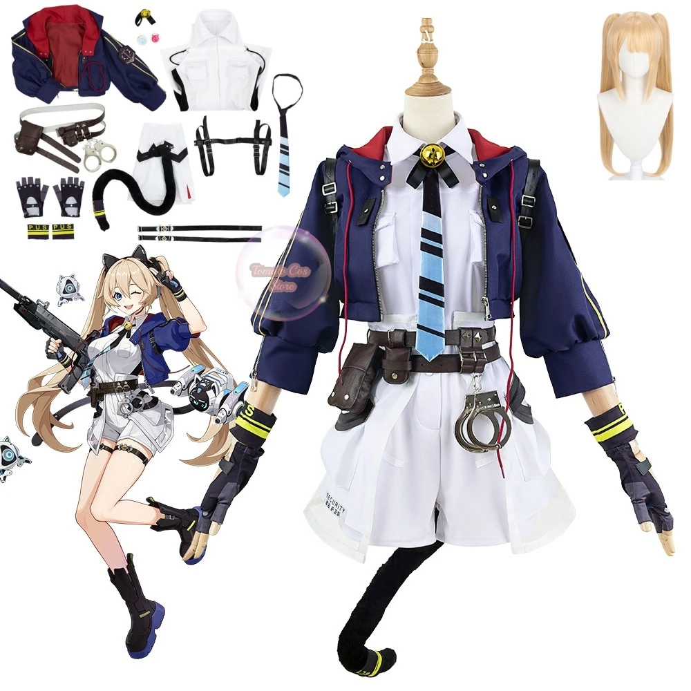 Michele Cosplay Anime Game CalabiYau Costume Women Clothes And Wig Shoes Inquisitor Full Of Vitality Halloween Costumes