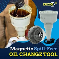 car spill free oil change tool mess free oil filter funnel tool magnetic engine gasoline fluid drain plug catch splash guard