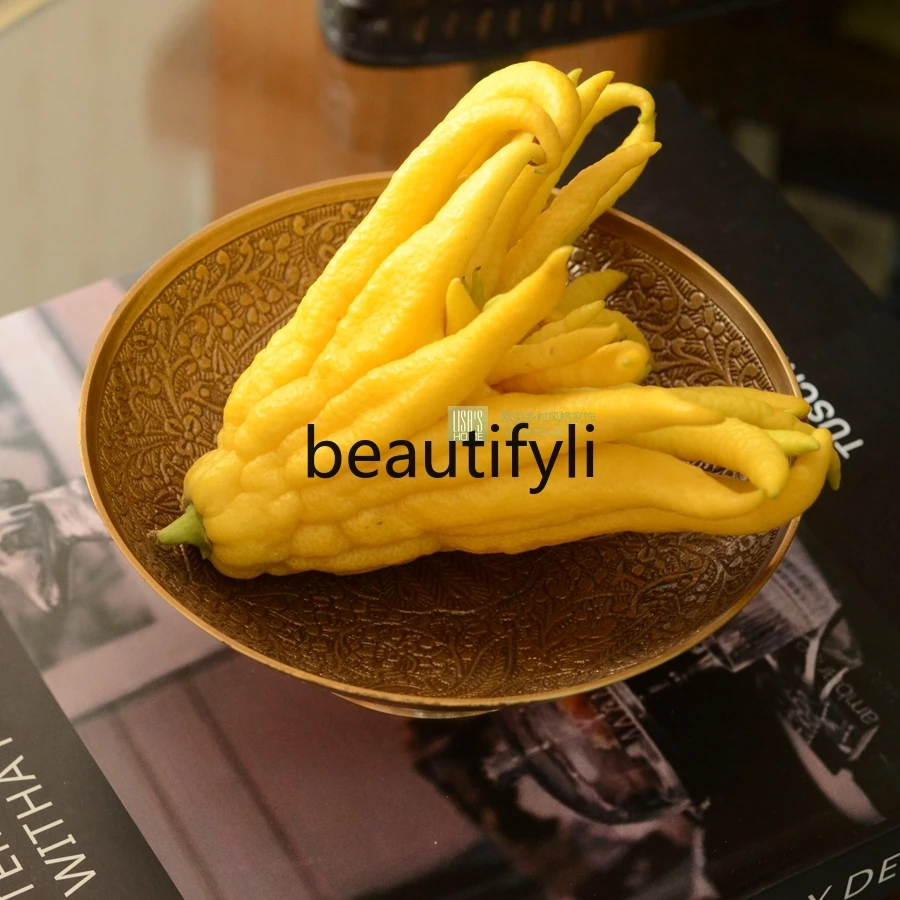 Тарелка Fotai латунная тарелка для сухофруктов ретро закусок бергамот маятник