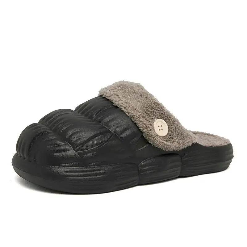 

Новые модные тапочки, Мужская зимняя обувь, Съемные стельки, теплые тапочки для женщин, домашние тапочки для пар, удобная обувь