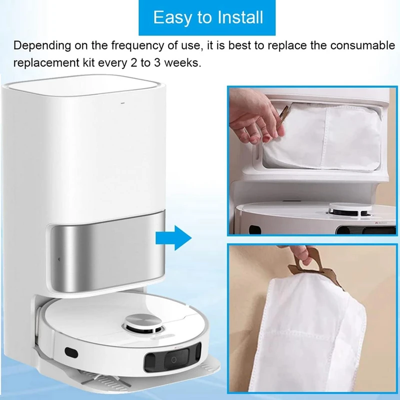 Мешки для пыли Dreame L10S Ultra/L10 Ultra 8 шт. мешки пылесоса-робота Xiaomi X10 + 2 5 л