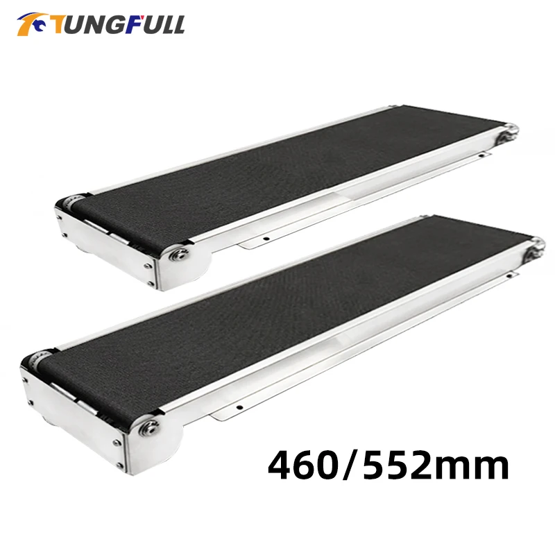 

Mini Conveyor Belt 460mm 552mm Stainless Steel Frame PU Belt 24V Vending Machine Automatic Track Cargo Lane Channel No Power