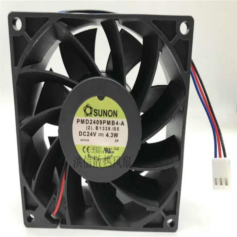 SUNON 9038 PMD2409PMB4-A 24V 4,3 W 3-проводной инверторный охлаждающий вентилятор