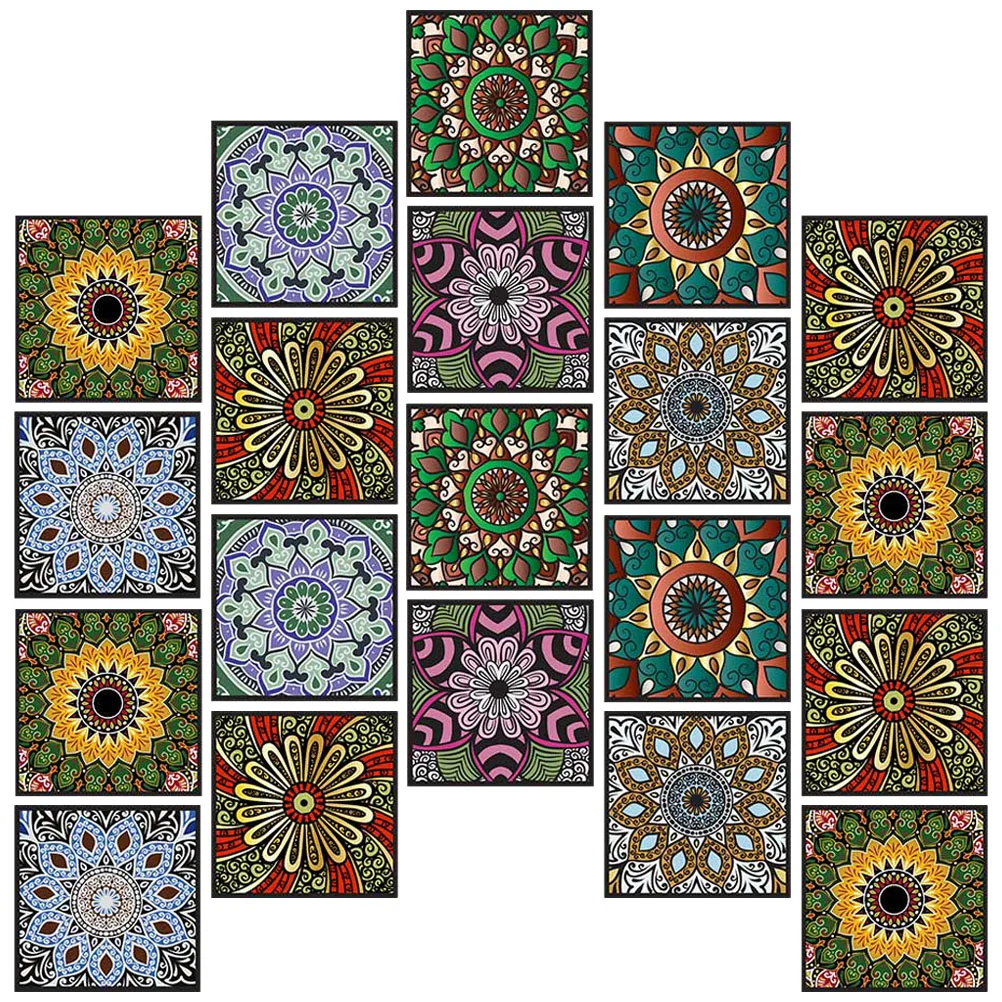 

Tile Sticker Stickers Home Wall Floordecals Cupboard Bathroom Furniture Thick Frosted Removable Decorative Backsplash Decor