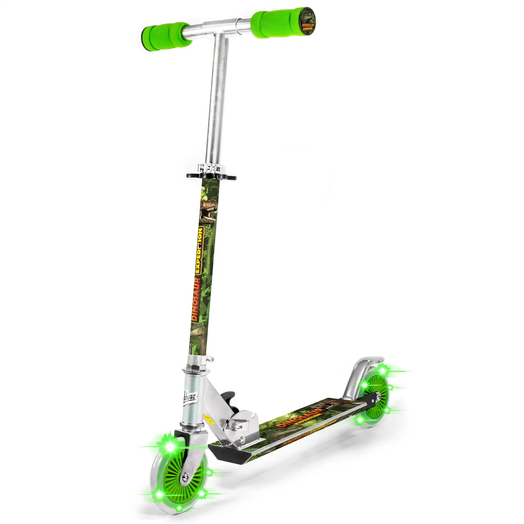 

OZBOZZ Dinosaur Foldable Scooter - Light UP Wheels - Ages 5 and up