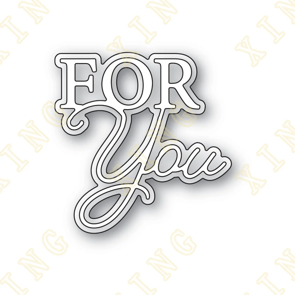 

Valentine's Day for You Metal Cutting Dies Scrapbook Diary Decoration Stencil Embossing Template Diy Greeting Card Handmade 2023