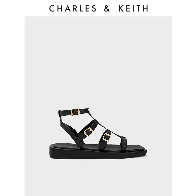 

Charles&Keith23 Spring Collection Ck1-70580198 Hollowed-Out Open-Toed Roman Sandals For Women