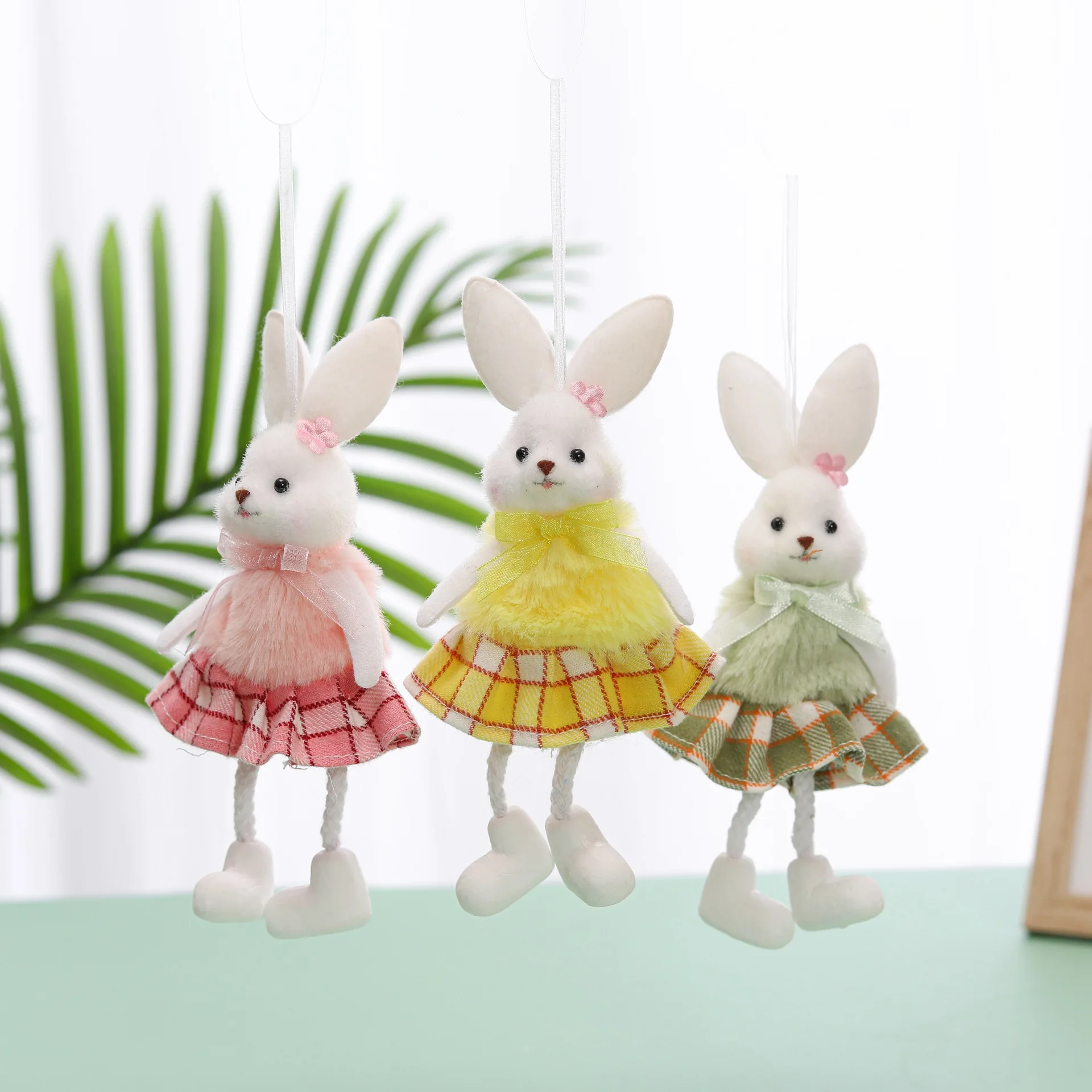 

3pc/Set New Easter Cute Rabbit Pendant Rudolph Rabbit Pendant Pokemon Easter Decoration Ramadan Children Gift Party Home Decor