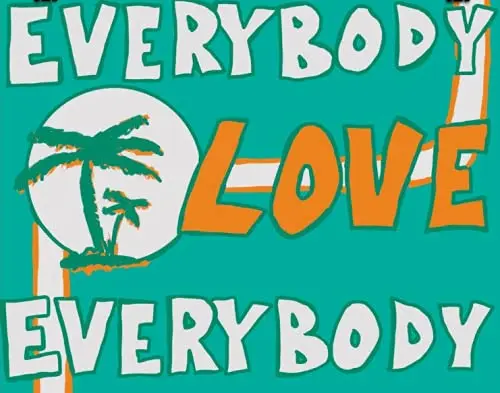 

TOCMANE Decorative Signs Semi Pro Ele Everbody Love Everybody Fun Saying Metal Tin Sign Antique Plaque Rustic Poster Bar Home Wa