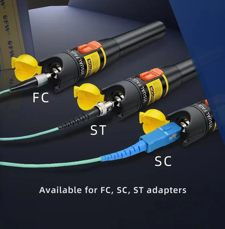 OFW визуальный дефектоскоп 10 км МВт тестер оптоволоконного кабеля FC/SC/ST разъем