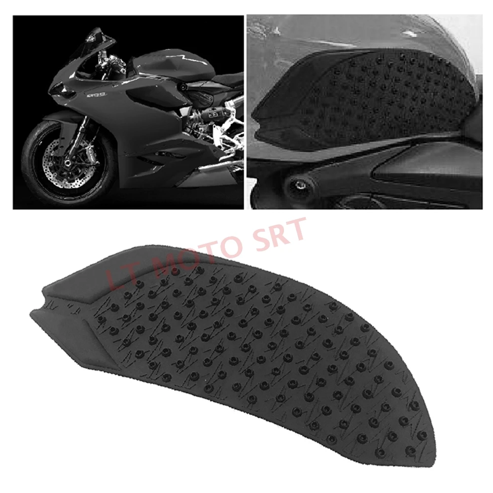 Motorcycle Accessories Tank Pad Side Knee Traction Grip Pads Anti Slip Sticker Fits for Ducati 899 959 1199 1299 Panigale S R
