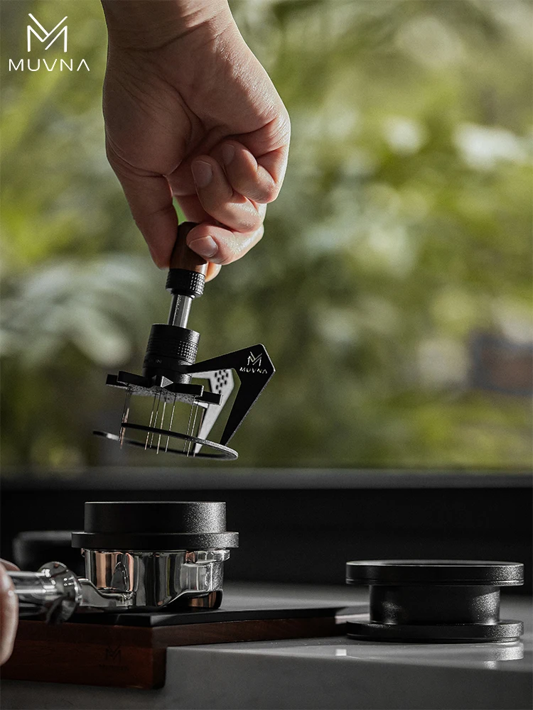 Регулируемая игла для приготовления кофе и эспрессо вращающаяся черная