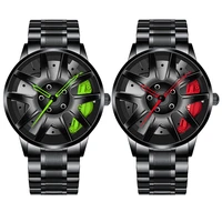 new automatic movement watch men vacuum plating wheel style non mechanical wristwatch fashion mens quartz watch