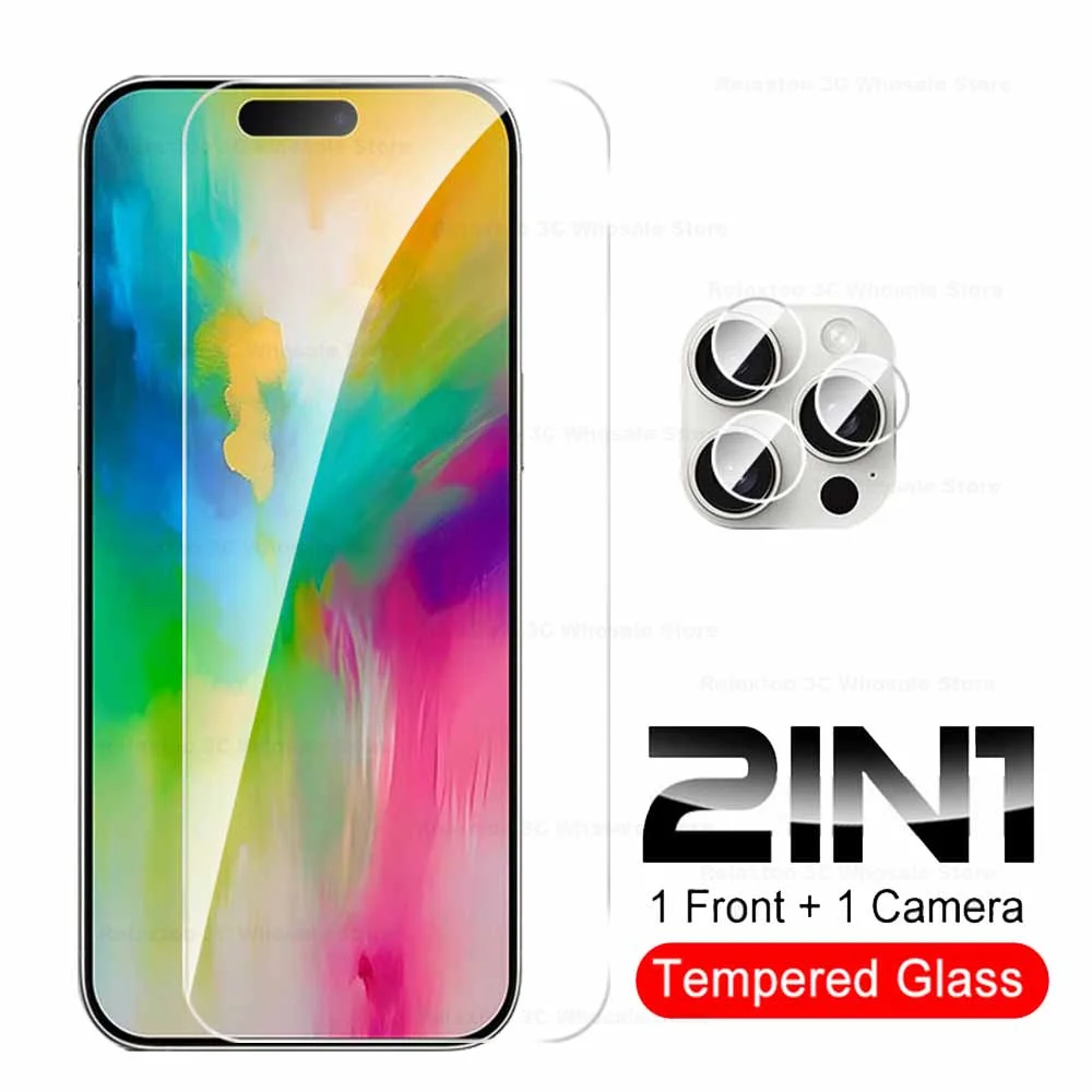 Стекло камеры для iPhone 16 Pro Max 2IN1 защитное стекло закаленное Ifone 16Pro Plus Iphone защитная