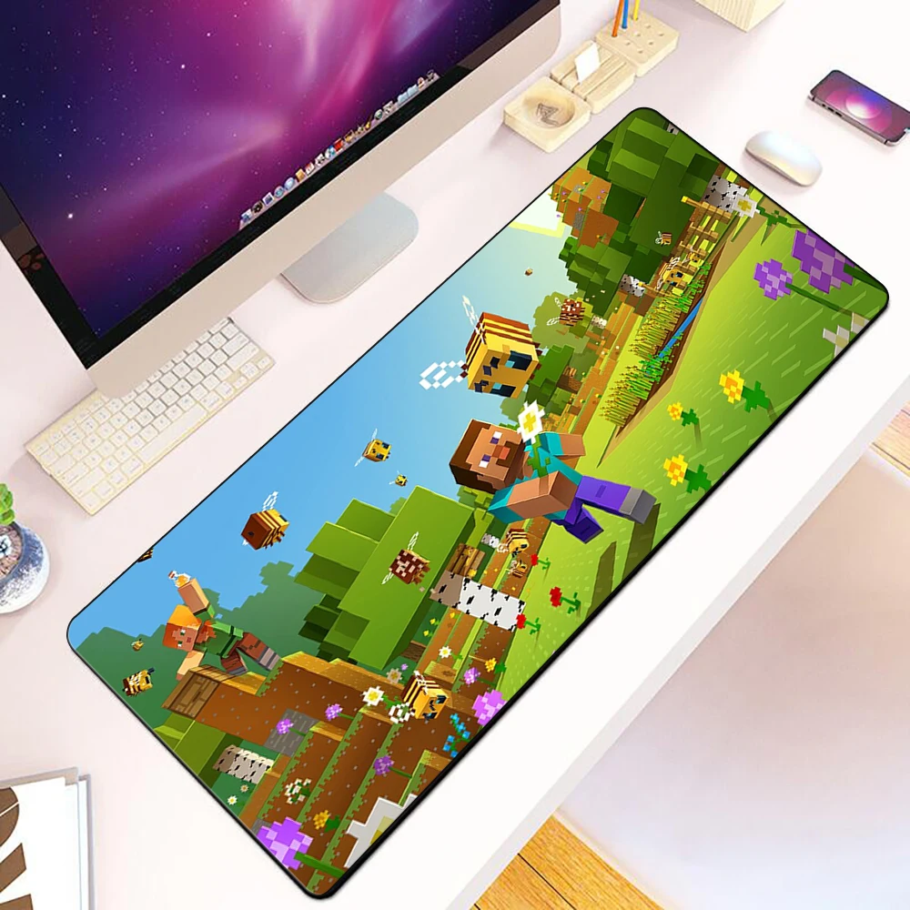 

sandbox game creator Mousepad HD Printing Computer Gamers Locking Edge Non-slip Mouse Pad XXL90x40cm Keyboard PC Desk Pad