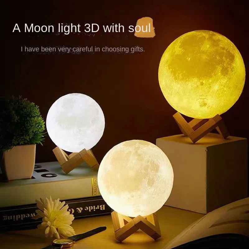 Ins Creative Moon Lamp Unplug Creative Sleep Nightlight for Friends