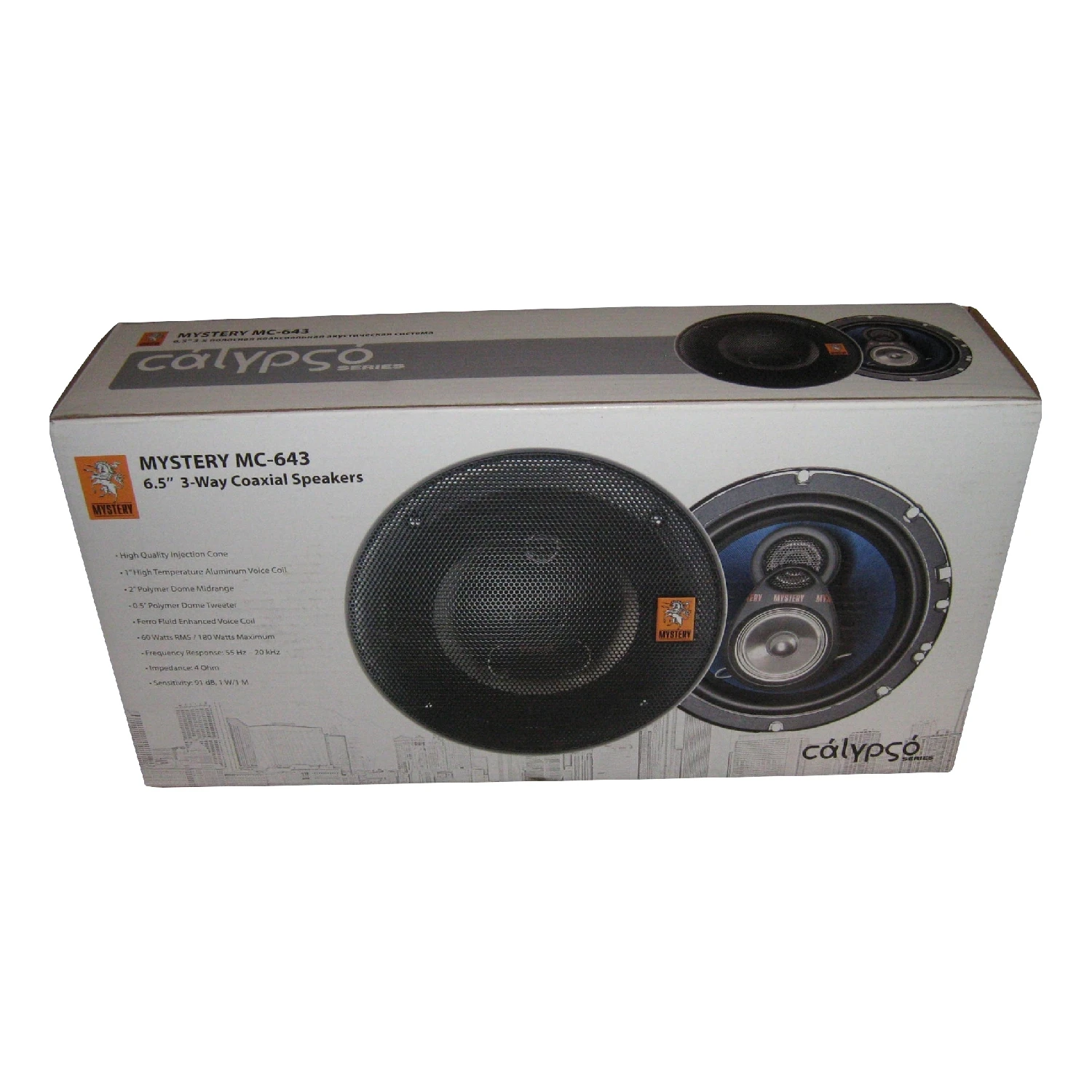 Акустическая система MYSTERY MC-643 (Коаксиальная АС типоразмер 16см три полосы 60-180Вт