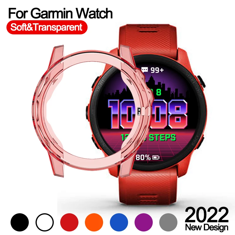 Силиконовый защитный чехол для Garmin Fenix 6 6x 6s Pro Clear 5 5s 5x plus бампер часов garmin Vivoactive 4 4s