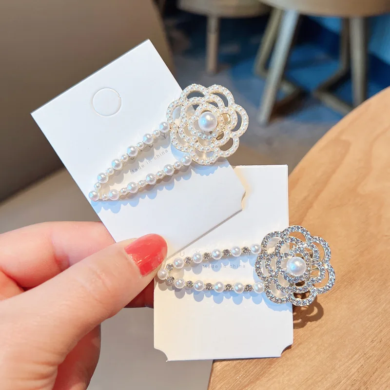 

10Pcs/set Women Girls Pearl Crystal Hairpins Fashion Hair Accessories Barrettes Side Clip Hair Jewelry Trendy Geometric Headwear