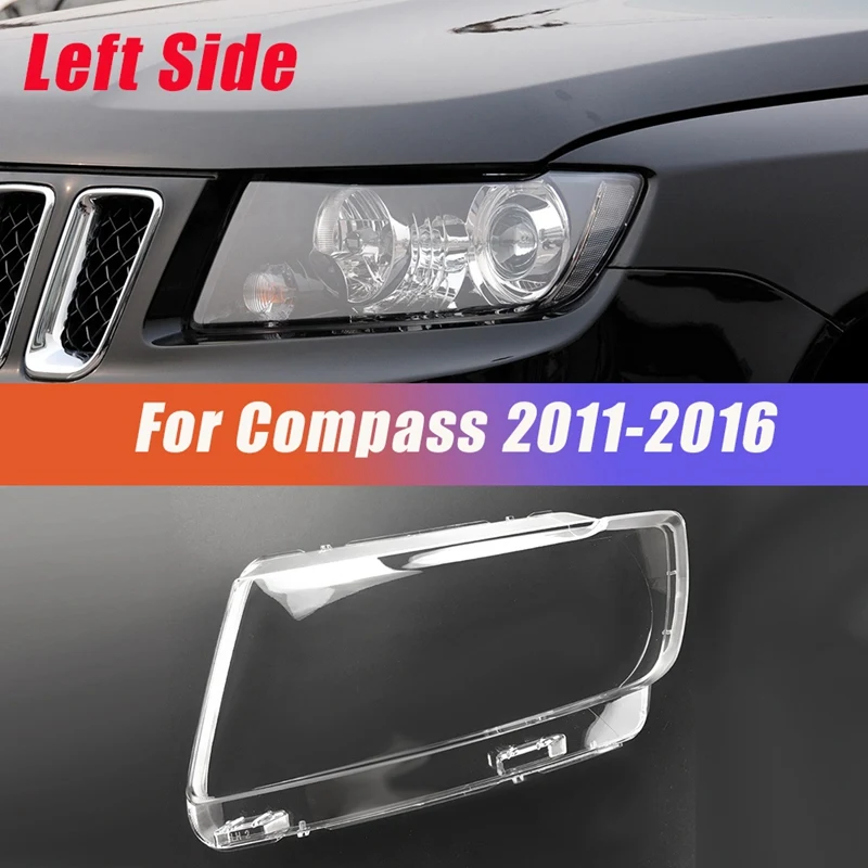 1 пара левый и правый для Jeep Compass 2011-2016 автомобильный налобный фонарь крышка