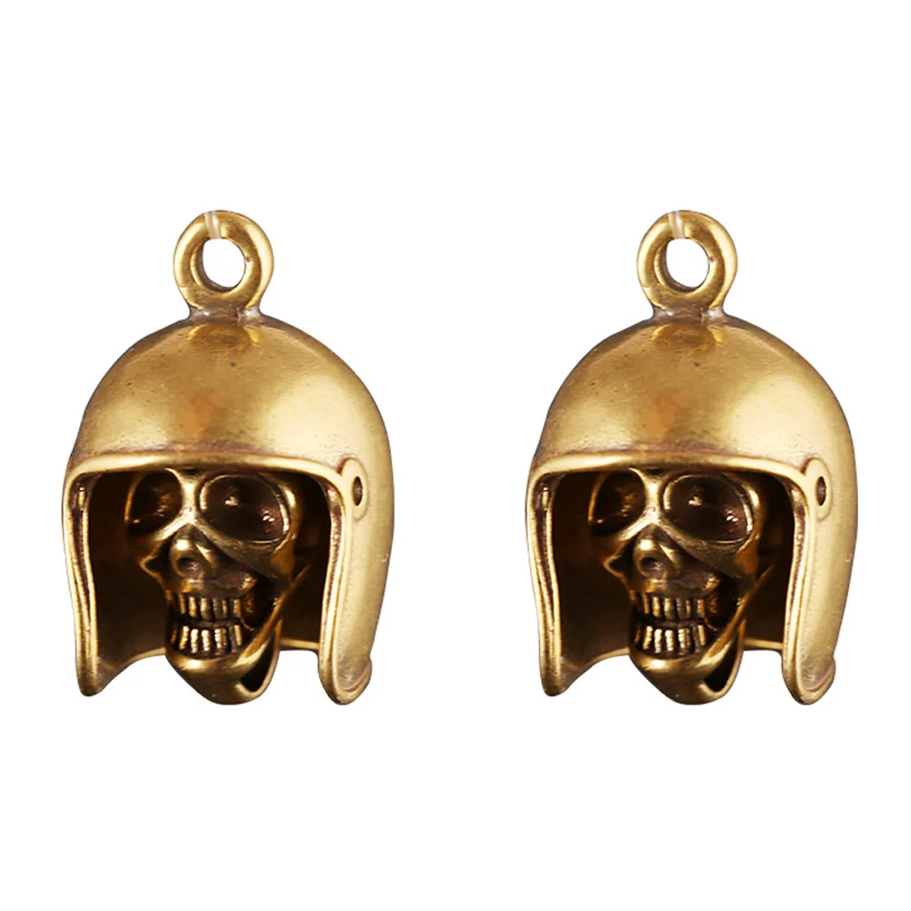

2Pcs Creative Craft Shaped DIY Adornments Brass Pendants Keychain Pendants