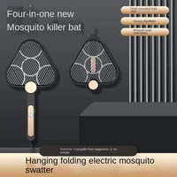 foldable electric mosquito swatter killer lamp 4 in 1 multicunctional adjustable bug zapper usb rechargeable mosquito fly bat
