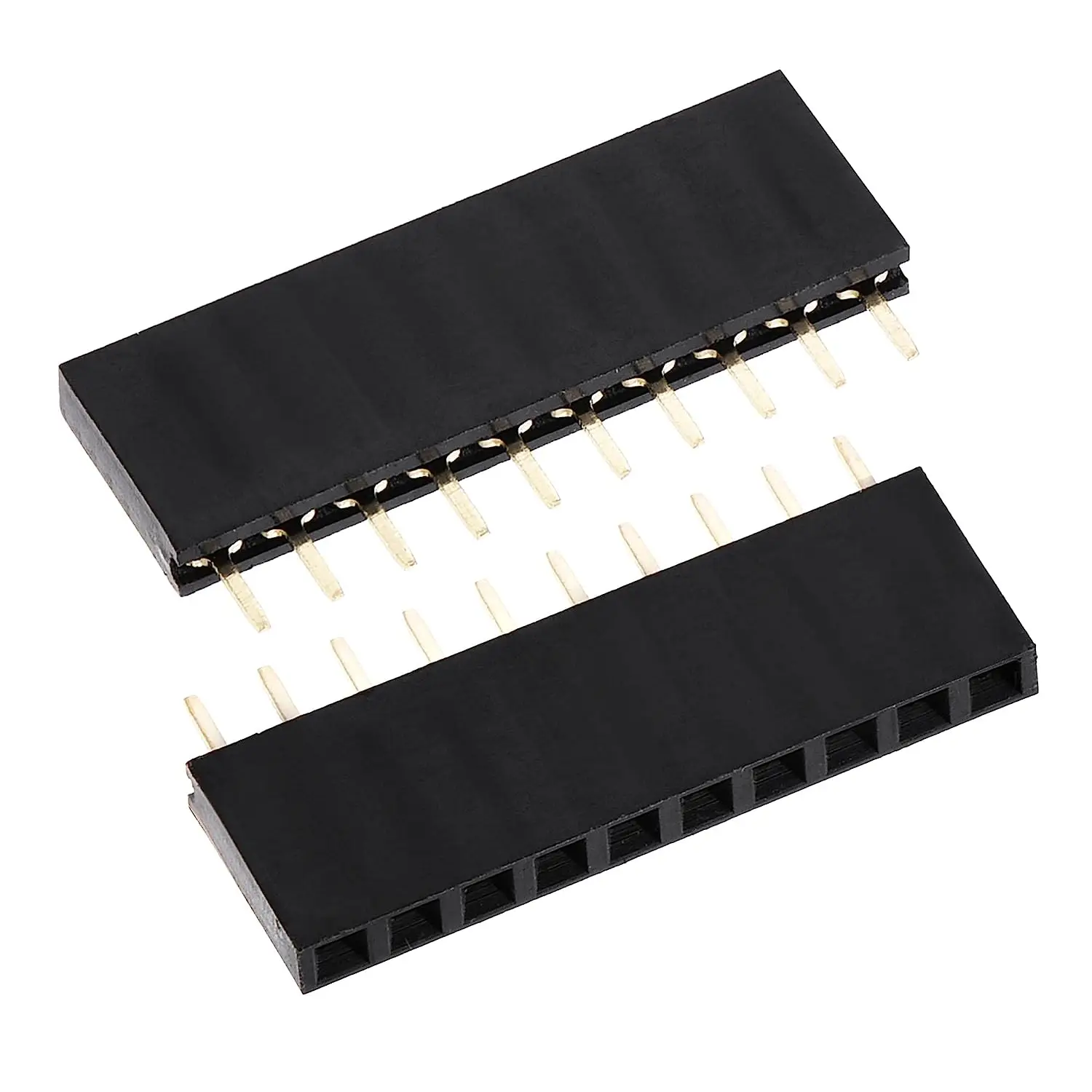 

Keszoox Straight Header Pin 10P 1 Row 2.54mm Pitch Copper Pin for Prototype Green 50pcs