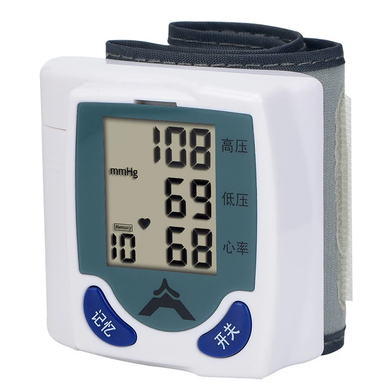 

Hematomanometer Digital Wrist Monitors Pulse Heart Beat Rate Meter Device Medical Equipment Mini Sphygmomanometer