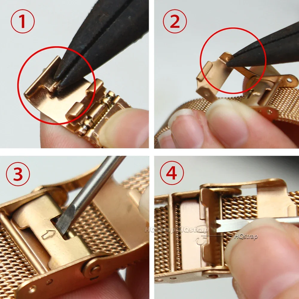 Ремешок Миланская петля для наручных часов универсальный браслет из нержавеющей