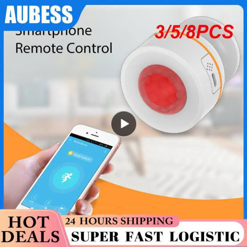 

3/5/8PCS Real-time Monitoring Human Body Motion Sensor App Remote Control Wireless Infrared Detector Tuya Smart Home