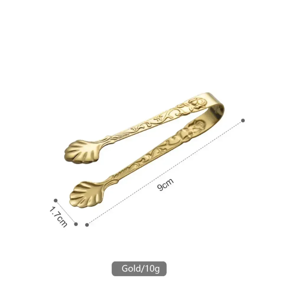 Винтажные щипцы из нержавеющей стали с рисунком розы ледяные квадратные