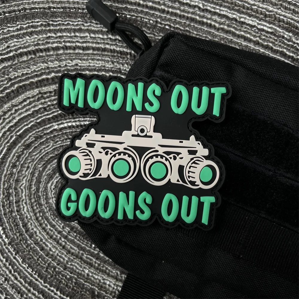 Приспособление ночного видения 3D нашивка из ПВХ для одежды нашивки на липучке