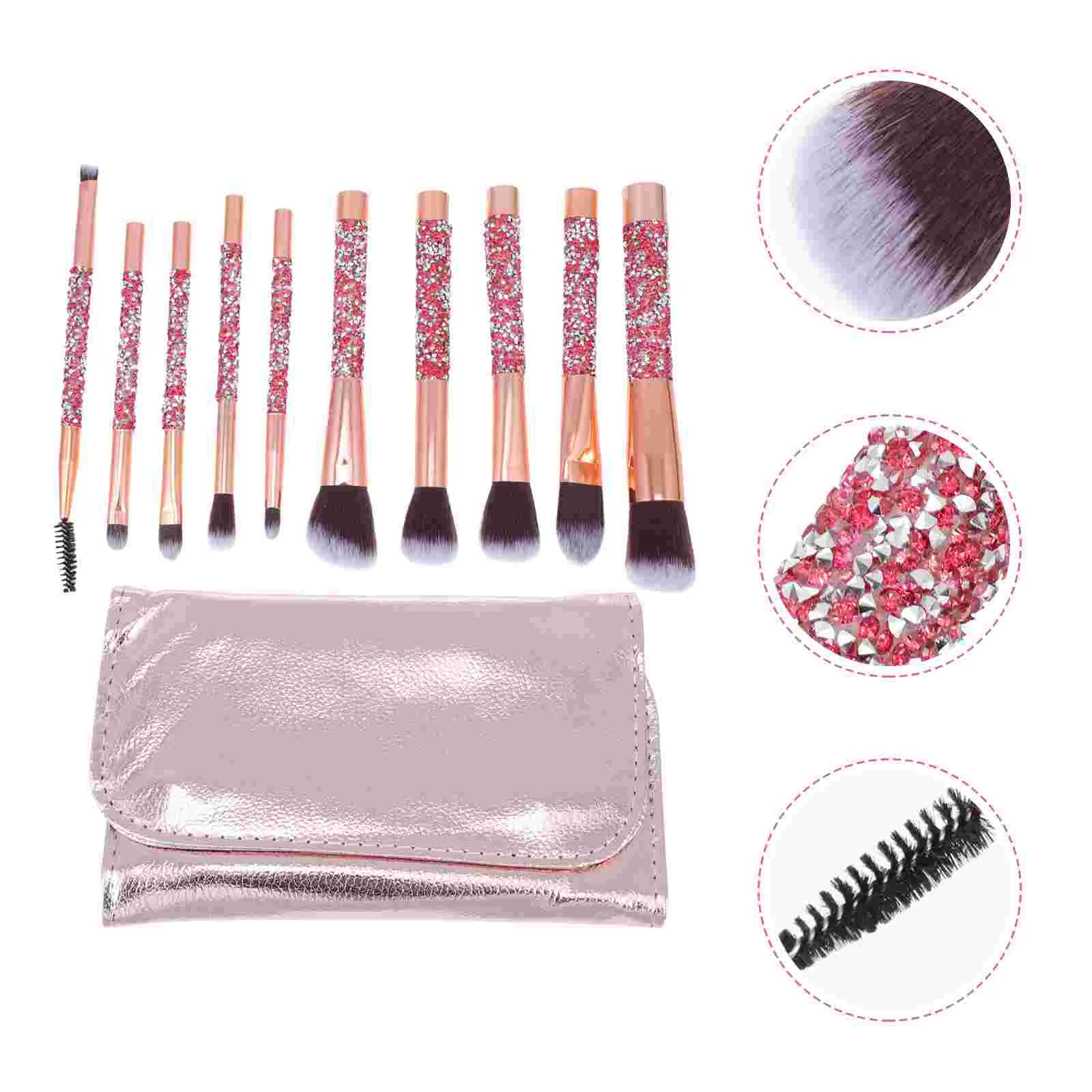 

Brush Makeup Brushes Face Set Blush Concealer Handheld Eyeshadow Kabuki Blending Foundation Portable Kit Supplies Loose