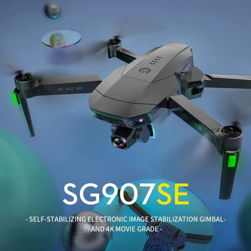 

Складной Квадрокоптер SG907 с дистанционным управлением, управлением через приложение, вращением на 360 ° и датчиком жестов