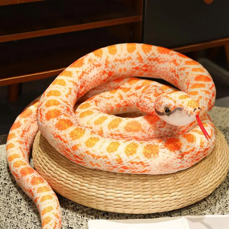 110 см искусственные питоны плюшевая игрушка змея Giant Boa Cobra длинная мягкая подушка