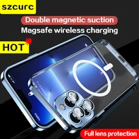 for iphone 13 pro max case new 360%c2%b0 full protection bag iphone 12 magsafe magnetic charging magnetic adsorption phone cover