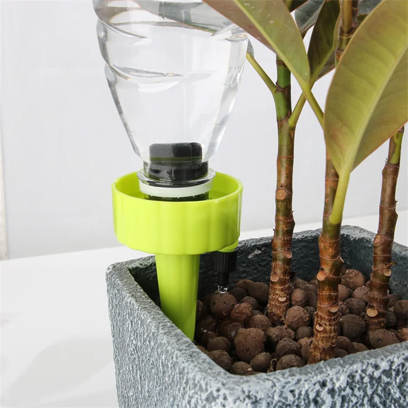

10 pieces of automatic drip irrigation system flower plant greenhouse garden automatic adjustable drip irrigation device