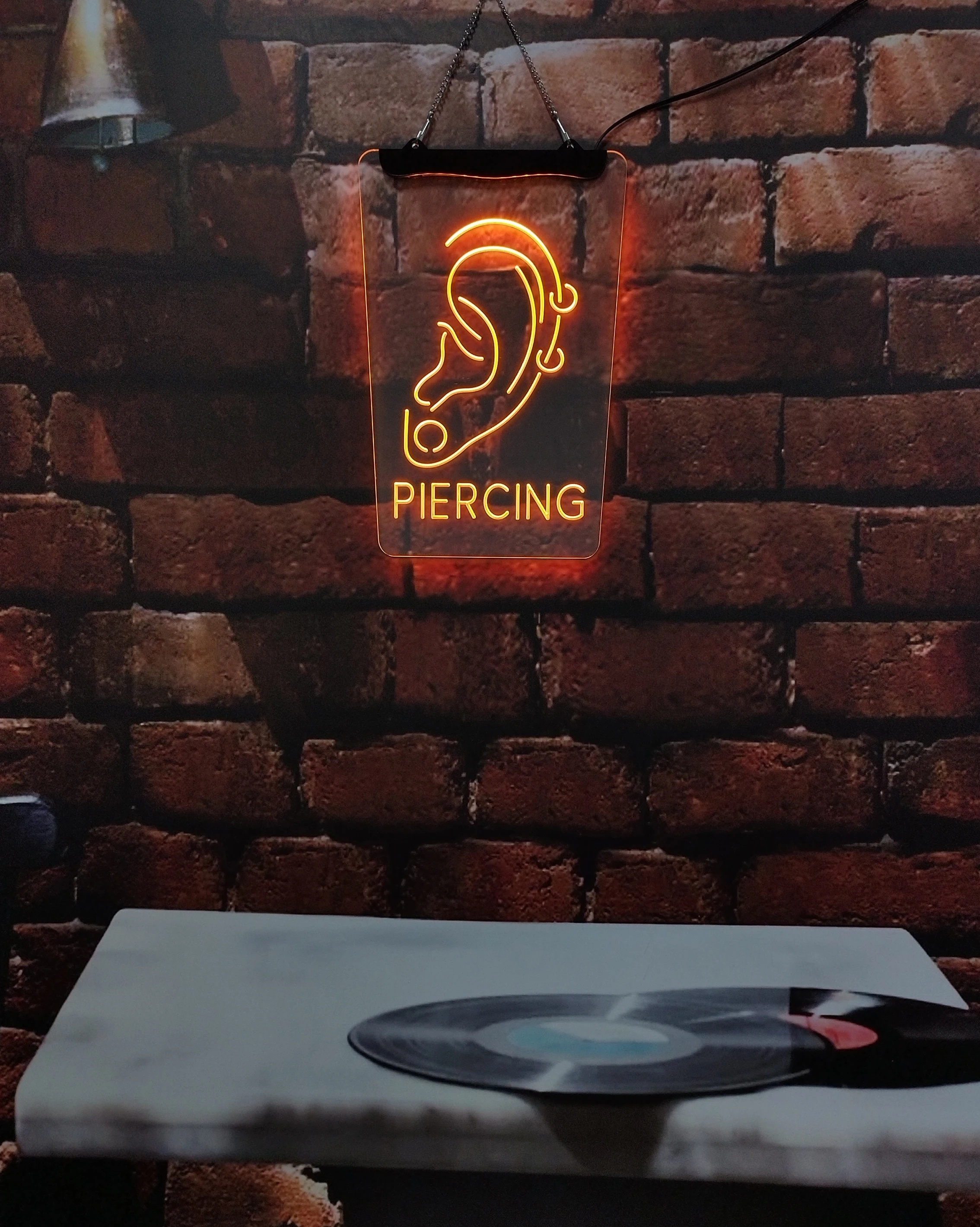 Магазин красоты Для Пирсинга Ушей тату-магазин искусственное неоновое 3D
