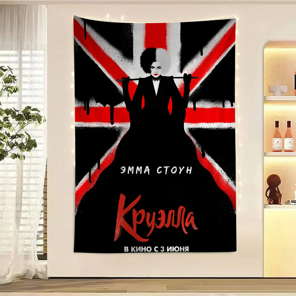 C-Cruella DIY настенный гобелен для гостиной дома и общежития Декор Настенный декор
