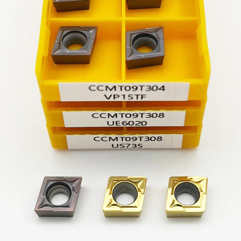 

CCMT060204 Твердосплавная токарная вставка CCMT09T304 CCMT09T308 VP15TF UE6020 US735 CCMT Токарный станок с ЧПУ Токарный станок с ЧПУ