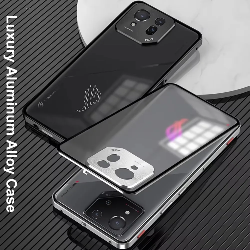 Рамка из алюминиевого сплава акриловая задняя крышка для Asus ROG Phone 8 Pro Rog