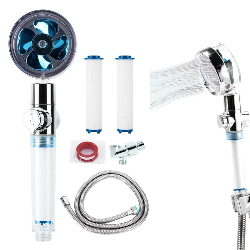 

High Pressure Shower Head, Detachable Shower Head, 360° Rotating Vortex Shower Head with Upgrade Switch Button