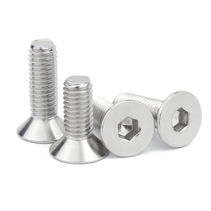 

Vis à tête fraisée en acier inoxydable 10/100, 316 pièces, écrous à tête plate, accessoires, boulons M5 M6, longueur 8mm-100mm
