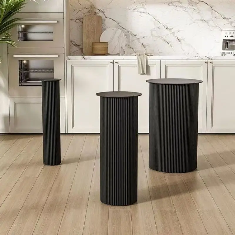 Железные металлические ножки стола барная стойка каменная плита кремовые