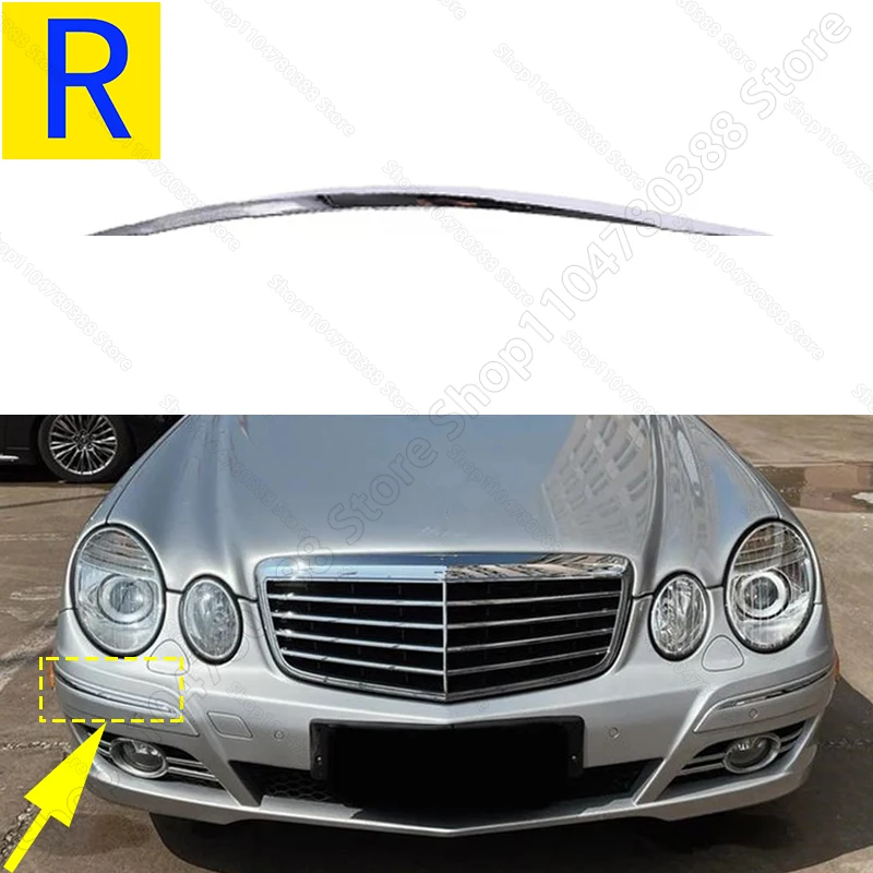 

Хромированная накладка на передний бампер для Mercedes Benz E320 E350 E550 E63 AMG W211 2118852321 2118852421 2007-2009 гг.