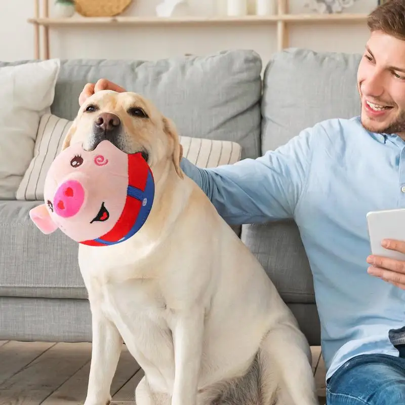 Мяч для щенка активная движущаяся плюшевая игрушка домашних животных пение